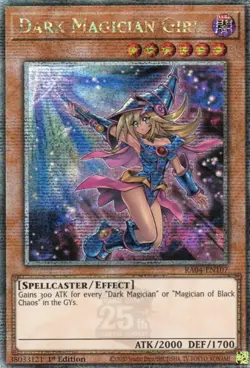 yugioh DARK MAGICIAN GIRL RA04-EN107 Quarter Century Secret Rare ENGLISCH - Image 1