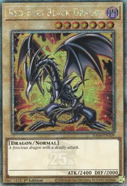 yugioh RED-EYES BLACK DRAGON RA04-EN109 Quarter Century Secret Rare ENGLISCH - Image 1