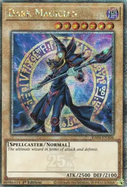 yugioh DARK MAGICIAN RA04-EN106 Quarter Century Secret Rare ENGLISCH - Image 1