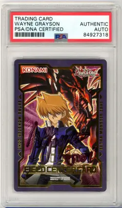 PSA Signed Wayne Grayson Joey Wheeler Field Center Card Duel Devastator 1996 - Image 1