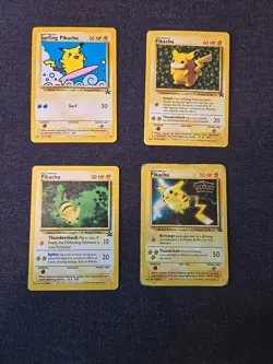 Surfing Pikachu #28, Pikachu 1, 27, 4 - Wizards Black Star Promo Pokemon Cards - Image 1
