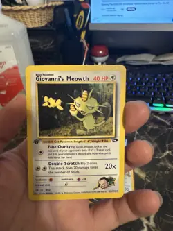 Pokemon TCG Giovanni's Meowth Gym Challenge Unlimited Uncommon Card 43/132 - Image 1