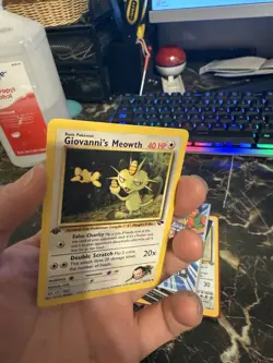 Pokemon TCG Giovanni's Meowth Gym Challenge Unlimited Uncommon Card 43/132 - Image 3
