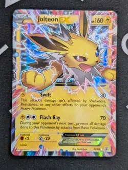 Jolteon EX 28/83 Generations Holo Rare 2016 English Pokemon Card - NM - Image 1