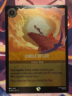 CIRCLE OF LIFE - 26/204 - Legendary Disney Lorcana Card Fabled FOIL - Image 1