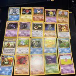 Pokemon TCG Base Set Vintage 20 Card Lot 1999 Nintendo - Image 1