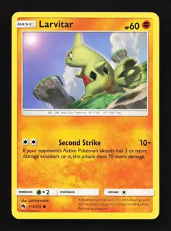 Larvitar 115/214 LP Lost Thunder English Pokemon Card TCG - Image 1