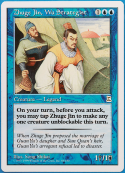 Zhuge Jin, Wu Strategist Portal Three Kingdoms NM Rare CARD (499713) ABUGames - Image 1