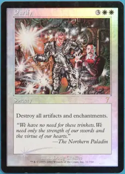 Purify FOIL 7th Edition HEAVILY PLD White Rare MAGIC CARD (ID# 322435) ABUGames - Image 1