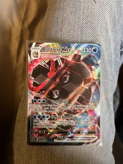 Pokemon TCG Sword & Shield Blastoise VMAX SWSH103 Promo Full Art Holo Card - Image 1
