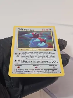Cool Porygon #15 Holo 1999-2000 Black Star Promo Pokemon Card TCG - Image 4