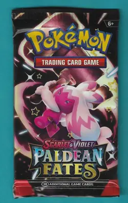 Pokemon "Paldean Fates" 10-Card Sealed Booster Pack (Shiny Tinkaton) X1 - Image 1