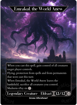 Emrakul, the World Anew - Full Art Altered Art Custom Proxy Cards - Image 1