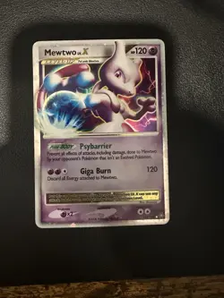 Pokemon Mewtwo TCG LV.X Holo Card 144/146 Legends Awakened - Image 3