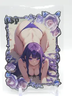 Goddess Story - Silver Metal Waifu Card - Fern - NUMBERED #/200 - Image 1