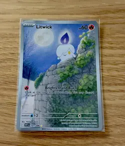 Pokemon TCG Litwick Illustration Rare Card 101/086 White Flare Perfect Condition - Image 1