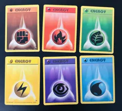 Pokemon Gym Heroes Complete Energy Card Set - 6 Cards - Image 1
