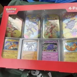 Pokemon 151 TCG (4 Mini Tins + 4 Promo Cards Bundle Pack) Pokemon - SEALED! - Image 1