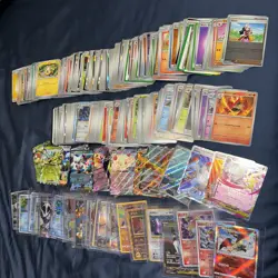 Pokemon 200+ Card Lot English And Japanese + 6 comics +2 jumbo cards + binder - Image 1
