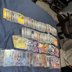 Pokemon 200+ Card Lot English And Japanese + 6 comics +2 jumbo cards + binder - Image 2