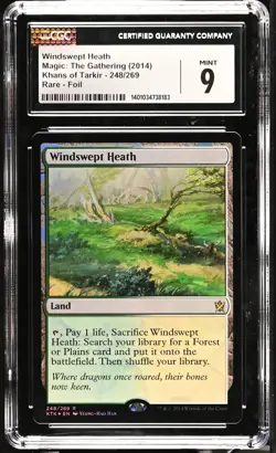 WINDSWEPT HEATH Khans of Tarkir Foil Rare CGC 9 MTG [Nostalgium] - Image 1