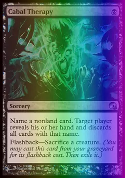 MTG Magic the Gathering Cabal Therapy (12/30) PDS Graveborn LP FOIL - Image 1