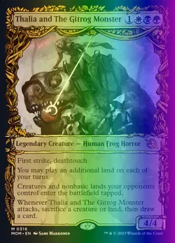 MTG Thalia and The Gitrog Monster (316/546) March of the Machine LP FOIL - Image 1