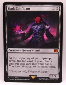MTG Dark Confidant Final Fantasy Regular NM Un-Played - Image 1