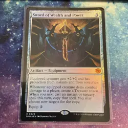 Sword of Wealth and Power (FOIL) x1 - MTG The Big Score BIG #26 - Image 1