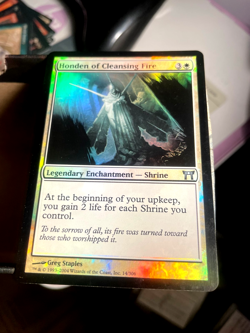 Magic Gathering cards honden Cleansing fire foil Lightly played excellent look!! - Image 1
