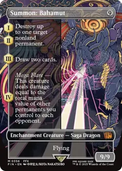 MTG - Summon: Bahamut (Borderless) (FIN) - NM - Image 1
