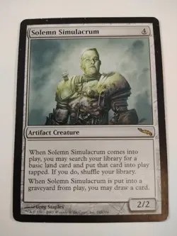 Solemn Simulacrum Mirrodin 245/306 MTG Magic the Gathering (HP) x1 Single Rare - Image 1