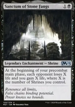 1x SANCTUM OF STONE FANGS - M21 - MTG - Magic the Gathering - Image 1