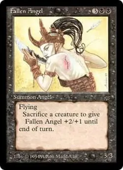 Magic MTG - Fallen Angel - Legends - PLAYED - EN - Image 1