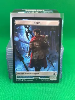 MTG - Hero 7 / Robot Warrior 12 Final Fantasy Tokens - Image 1