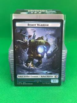 MTG - Hero 7 / Robot Warrior 12 Final Fantasy Tokens - Image 2