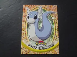 2000 Topps Pokemon Series 3 #147 Dratini Blue Logo 1st Edition TV Animation - Image 1