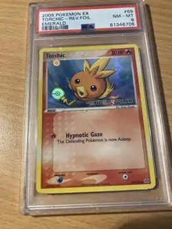 PSA 8 torchic reverse emerald 2005 Pokemon - Image 1