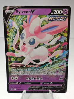 Pokemon Sylveon V SWSH202 Sword Shield Black Star Promo Rare Full Art - #15 - Image 1
