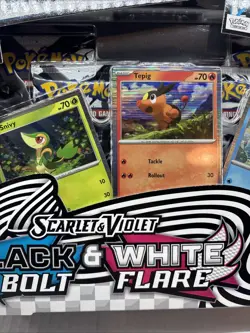 Pokemon Black Bolt And White Flare Unova Poster Collection Box! 4 Booster Packs - Image 2