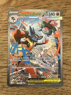 Pokemon TCG Mega Evolutions Mega Lucario Ex SIR Alt Art 179/132 Pack Fresh Mint! - Image 2