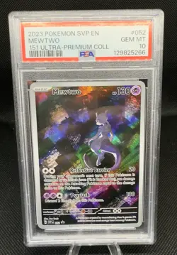 Pokemon Mewtwo 151 Ultra-Premium Coll. Promo SVP EN 052 PSA 10 Gem Mint - Image 1