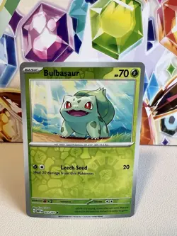 Pokemon TCG - Reverse Holo Bulbasaur 001/165 - Scarlet & Violet 151 English NM - Image 1