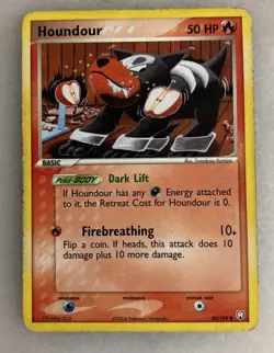 Houndour 60/109 Team Rocket Returns Pokemon non holo MP - Image 1