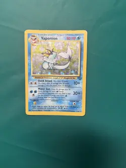 Pokemon TCG Vaporeon Jungle 12/64 Holo 1999-2000 Wizards Base Set Copyright Holo - Image 3