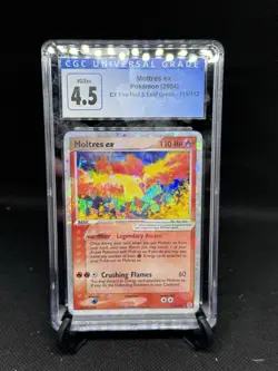 CGC 4.5 2004 Pokemon EX Fire Red & Leaf Green Moltres EX Holo Foil 115/112 - Image 1