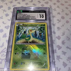 Snivy (2011) Pokemon League - Black & White - 1/114 Cross Hatch Rev Holo GM 10 - Image 1