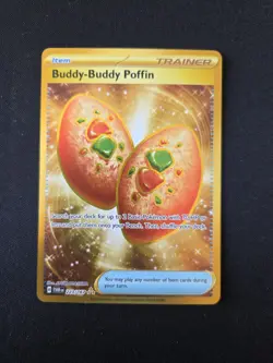 Buddy-Buddy Poffin - 223/167 Pokemon Twilight Masquerade Gold Hyper Rare Card - Image 1