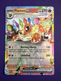 Pokemon TCG Flareon Ex 014/131 NM Play Stamp Prize Pack Series 7 - Image 1