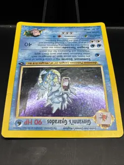 Giovanni's Gyarados Holo Rare 5/132 Pokemon Gym Challenge NM - Image 3